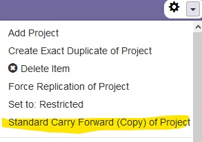 Carry forward project