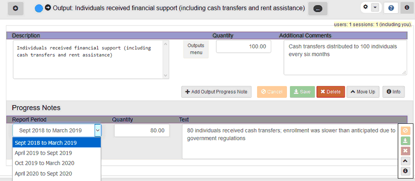 Output Progress Note